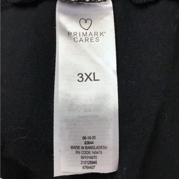 Primark Cares Women’s Plus Size T-Shirt, Tailored Fit, Black, size 3X - Picture 6 of 7